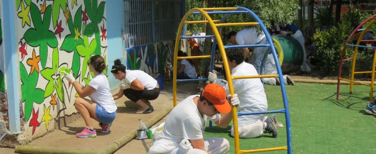 Mejoramos infraestructura y plantamos áreas verdes en colegios y jardines