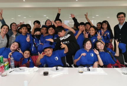 Recibimos a los alumnos de San Francisco de Cunco Chico