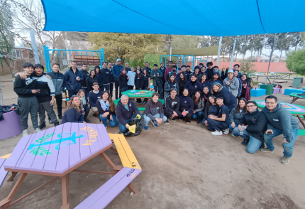 Construcción de espacios educativos en Colegio San Alberto Hurtado en Pudahuel
